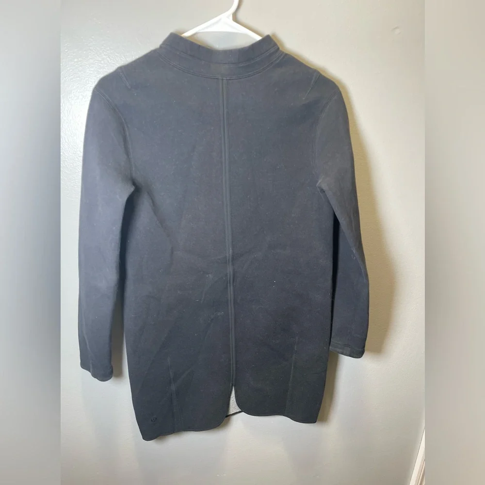 Lululemon Women's Heathered Black City Bound Long Sleeve Mock Neck Dress Size‎ 4